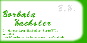 borbala wachsler business card